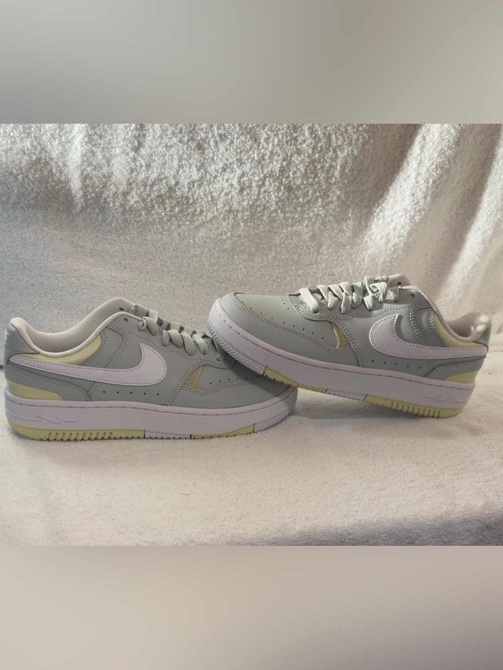 99. Nike Gamma Force Light Gray & Pale Yellow